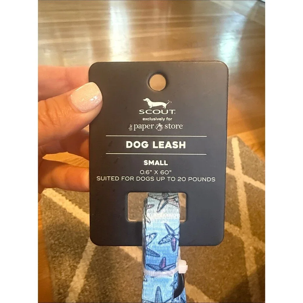 Scout Blue Starfish Dog Leash Small Coastal Pet Accessory